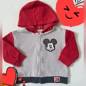 🧣$5 (MUST BUNDLE 2+) Disney Baby Mickey Lightweight Jacket (24M)